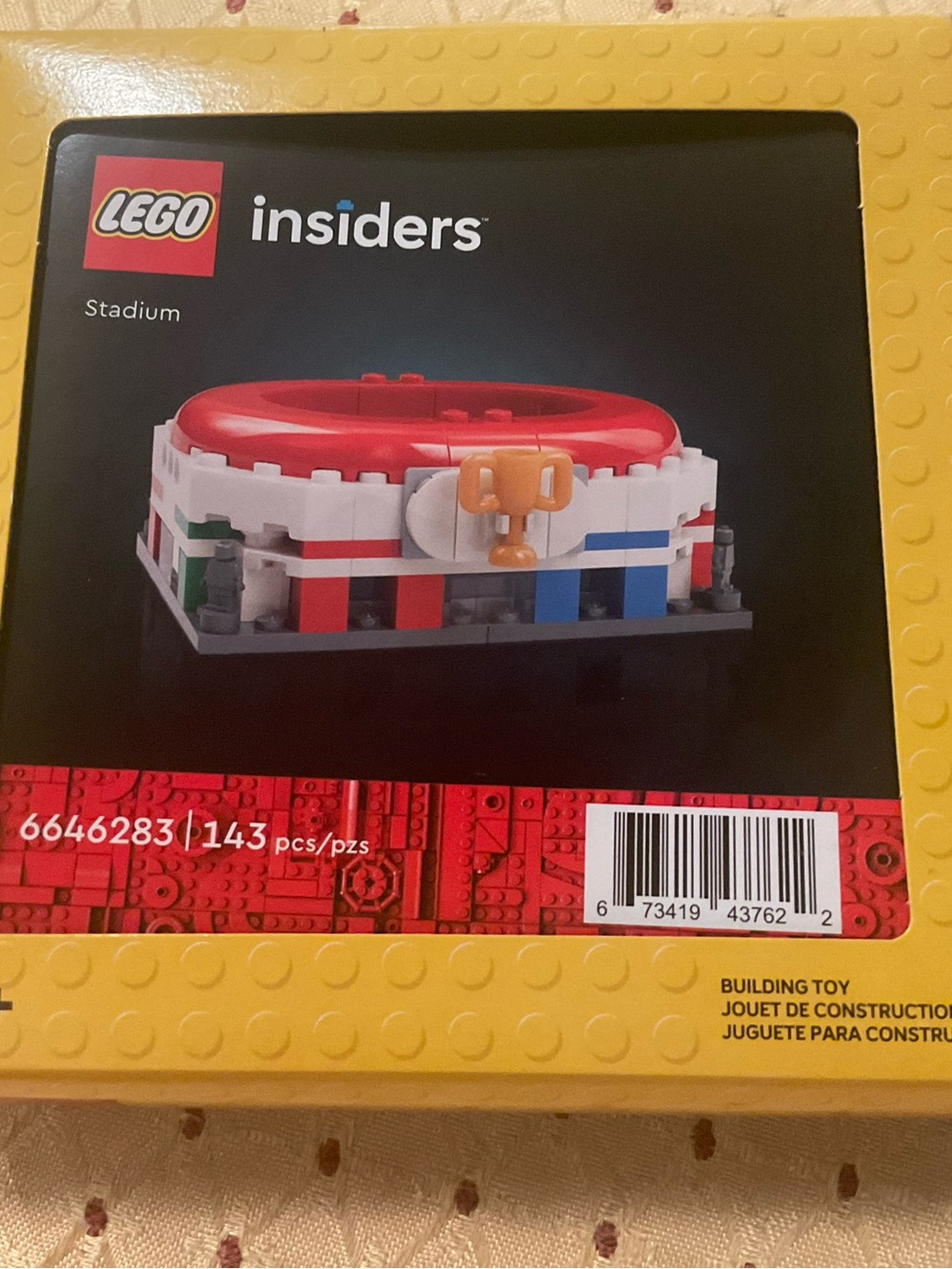 LEGO Insiders Red and White Stadium Building Toy New 143 Pieces